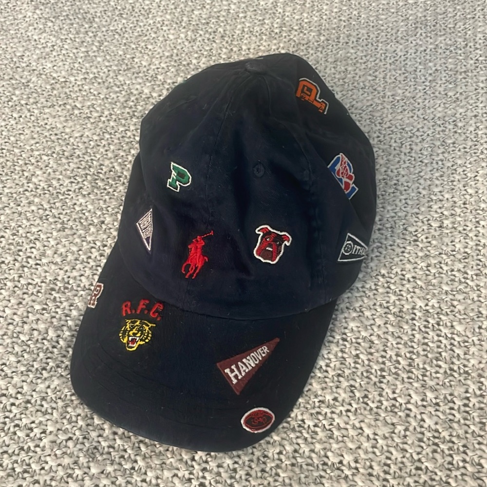 Ralph Lauren College Logo Embroidered Hat